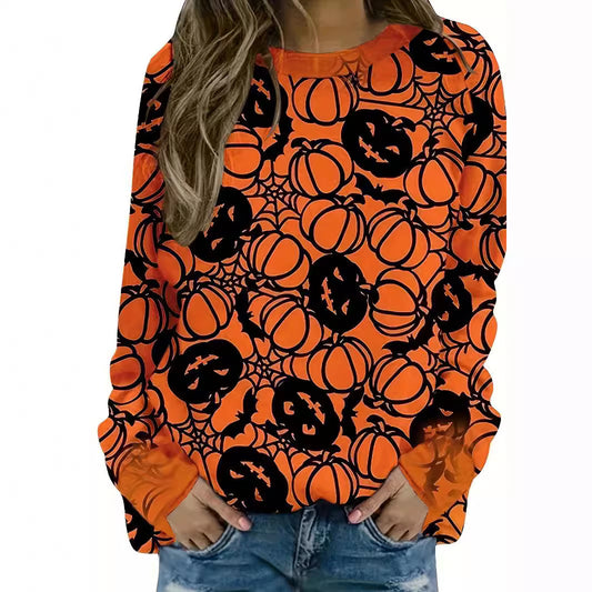 Damen lässiges Sweatshirt mit Halloween-Motiv und bequemer Passform Stalluxe