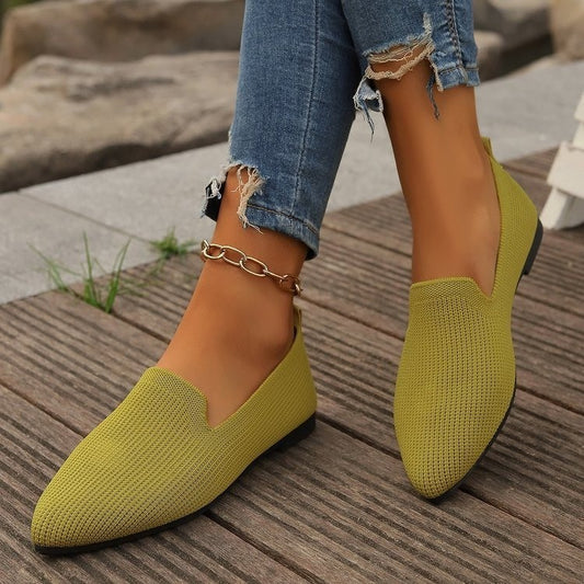 Damen Komfortable Slip-On Ballerinas mit atmungsaktiver Netzstruktur Stalluxe