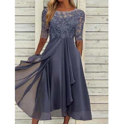Damen Elegantes Hochzeitskleid mit exquisiter Spitzenverzierung Stalluxe