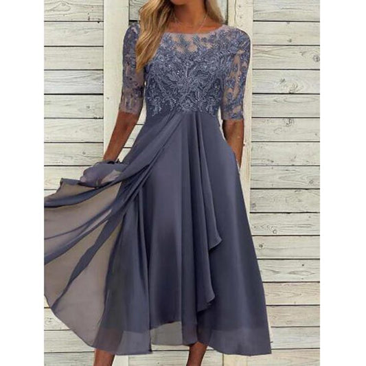 Damen Elegantes Hochzeitskleid mit exquisiter Spitzenverzierung Stalluxe