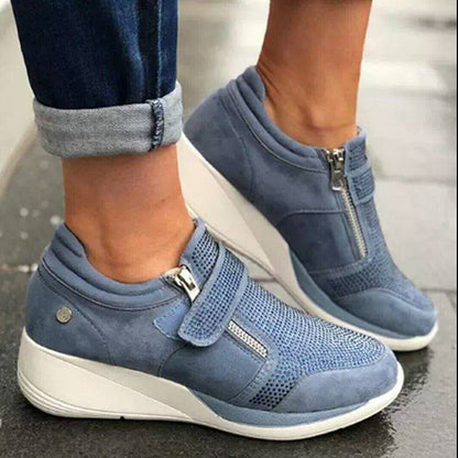 Damen Sneakers mit elastischem Riemen und atmungsaktivem Obermaterial Stalluxe