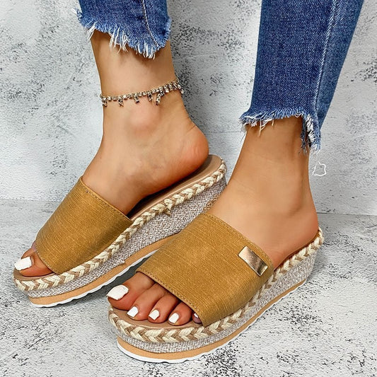 Damen Komfortable Keil-Sandalen Stalluxe