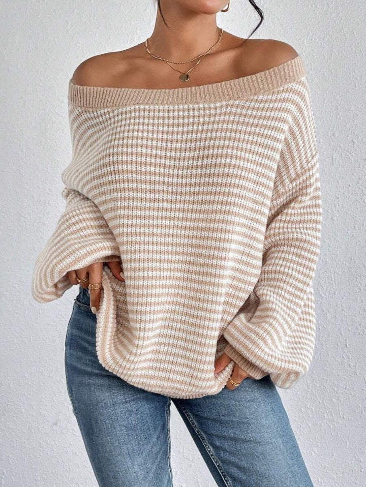 Damen Oversized Strickpullover Stalluxe