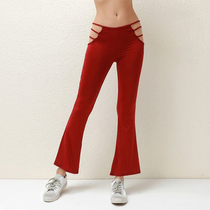 Damen Flared Leggings mit modischem Cut-Out Design Stalluxe