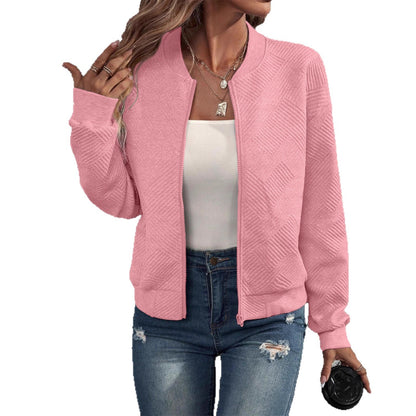 Damen Jacke mit strukturiertem Stoff und modernem Schnitt Stalluxe