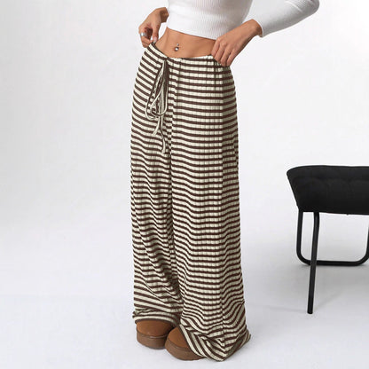 Damen bequeme Relaxhose mit weichem Material und elastischem Bund Stalluxe