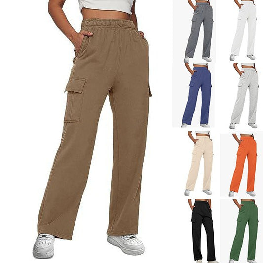 Damen Cargo-Hose mit elastischem Bund und praktischen Seitentaschen Stalluxe