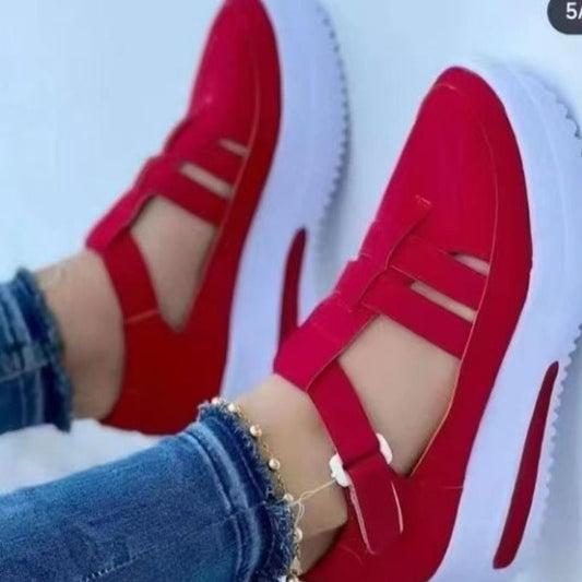 Damen modische Slip-On Sneakers mit ergonomischem Riemensystem Stalluxe