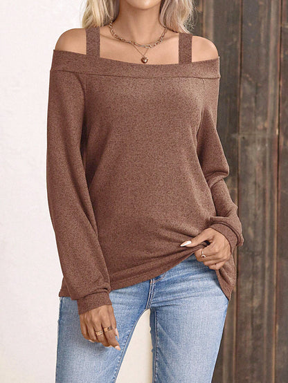 Damen Pulli mit Off-Shoulder-Ausschnitt und gemütlichem Schnitt Stalluxe