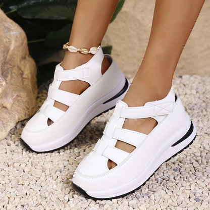 Damen Komfortable Sandalen mit atmungsaktiver Oberflächenstruktur und dämpfender Sohle Stalluxe