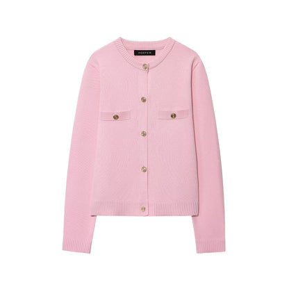 Damen Strickjacke mit Knopfdetails und praktischen Taschen Stalluxe