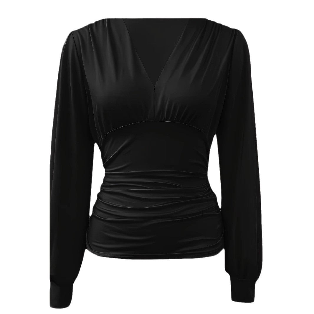 Damen elegante Wickelbluse Stalluxe