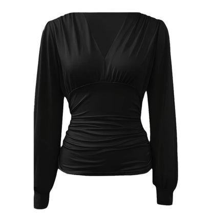 Damen elegante Wickelbluse Stalluxe