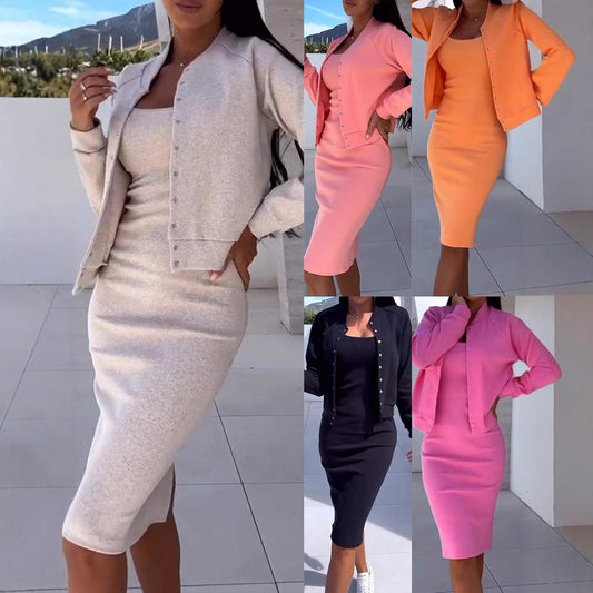 Women's Casual Layered Dress Set Stalluxe