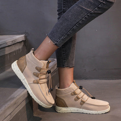 Damen Komfortable Winterliche Ankle Boots aus weichem Wildleder mit flexibler Sohle Stalluxe