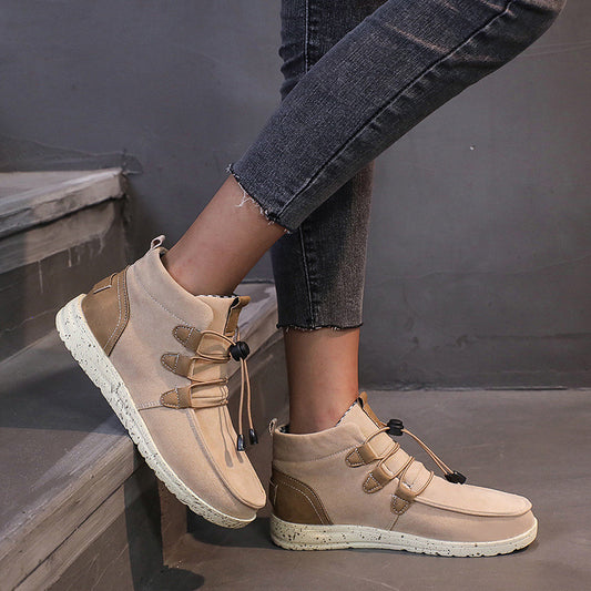 Damen Komfortable Winterliche Ankle Boots aus weichem Wildleder mit flexibler Sohle Stalluxe