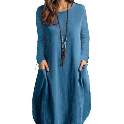 Damen Freizeit-Kleid mit eleganten Taschen und lässigem Schnitt Stalluxe