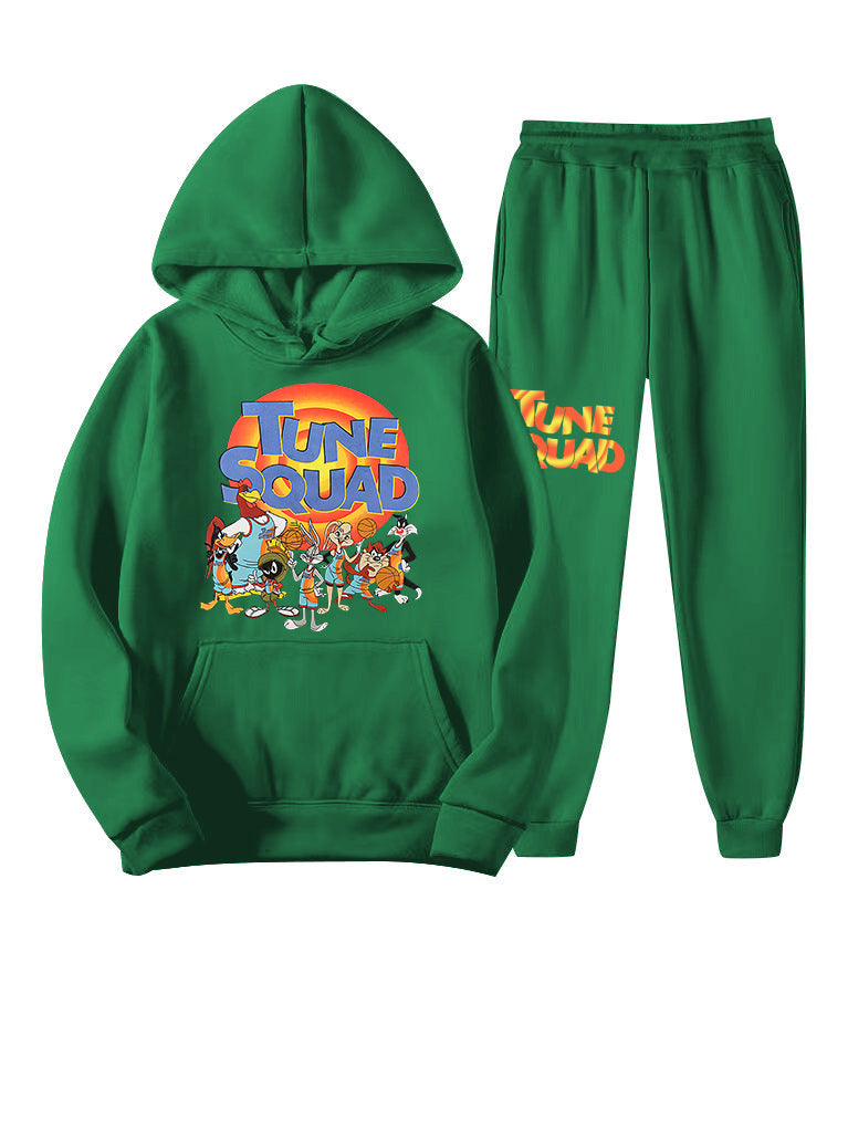 Damen Hoodie und Jogginghose Set mit auffälligem Tuneschrige-Design Stalluxe