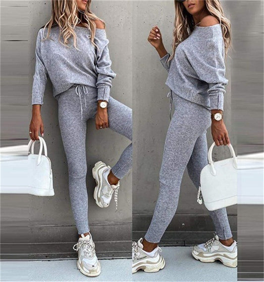 Damen Casual Strickanzug Stalluxe