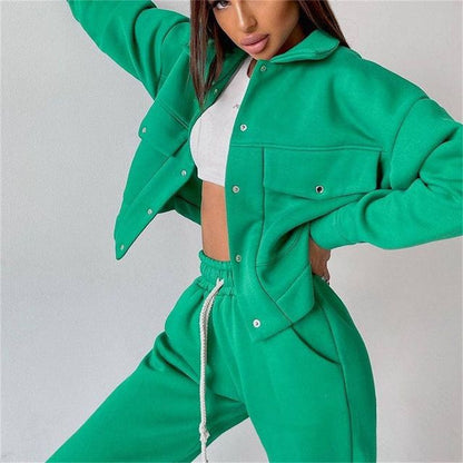 Damen Freizeit-Jogginganzug mit lässiger Passform und praktischen Taschen Stalluxe