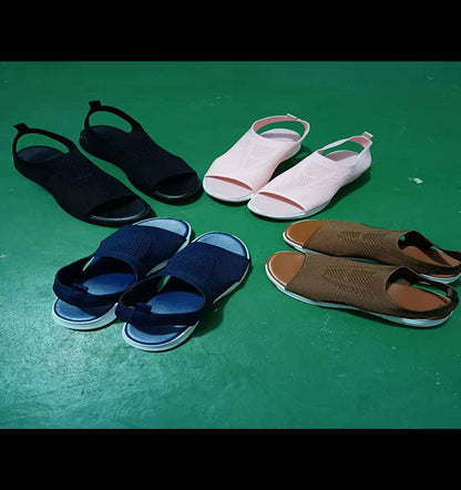 Damen Atmungsaktive Slip-On Sandalen mit ergonomischem Design und rutschfester Sohle Stalluxe