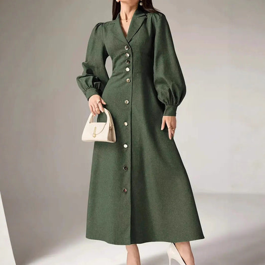 Damen Maxikleid mit Taillenschnitt Stalluxe
