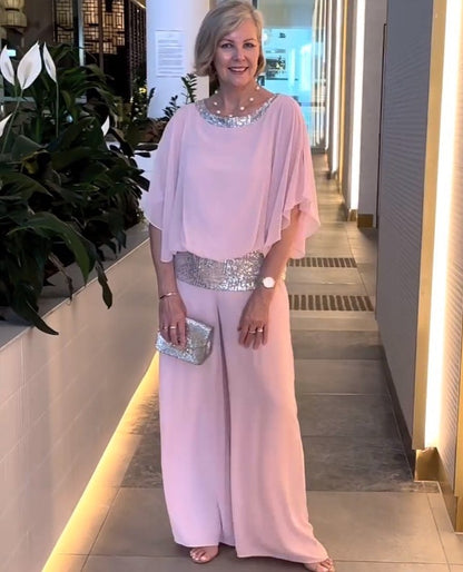 Damen Glamouröses Abendkleid mit eleganter Pailletten-Verzierung Stalluxe