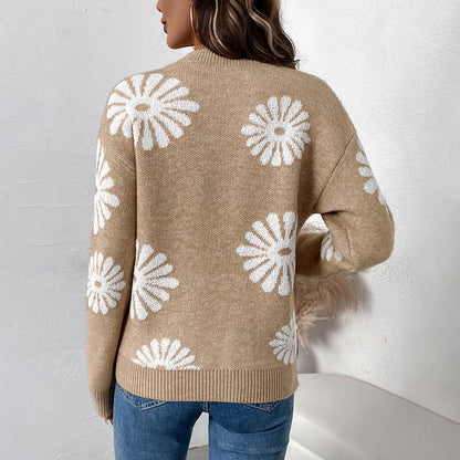 Damen Pullover mit floralen Motiven Stalluxe
