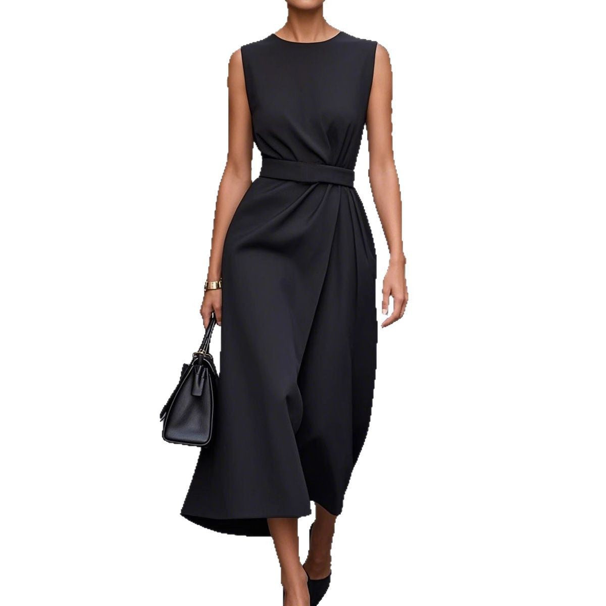 Damen Elegantes A-Linien Maxikleid Stalluxe