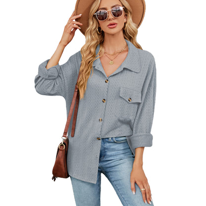 Damen lässige Overshirt mit strukturiertem Design Stalluxe
