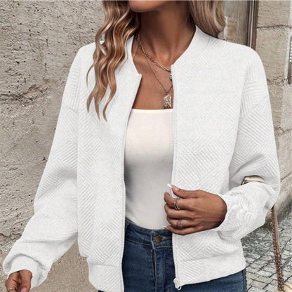 Damen leichte Bomberjacke mit gestepptem Design und praktischen Taschen Stalluxe