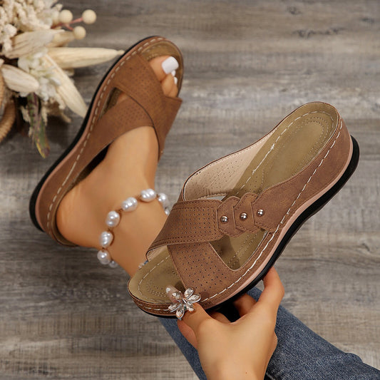 Damen Komfortable Riemensandalen mit atmungsaktiven Einsätzen und ergonomischer Sohle Stalluxe