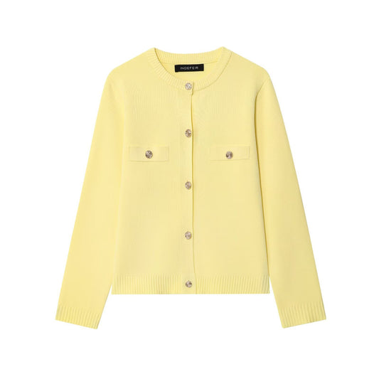 Damen Strickjacke mit Knopfdetails und praktischen Taschen Stalluxe