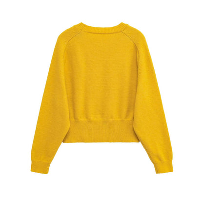 Damen Modischer cropped Pullover aus weichem Strickmaterial Stalluxe