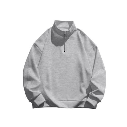 Damen Sportlicher Stehkragen Pullover mit Reißverschluss Stalluxe