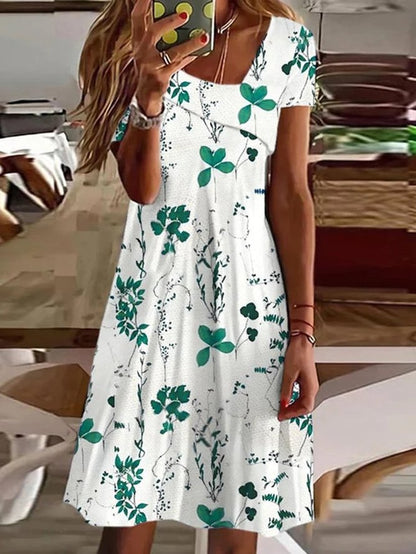 Damen Blumenmuster Sommerkleid Stalluxe