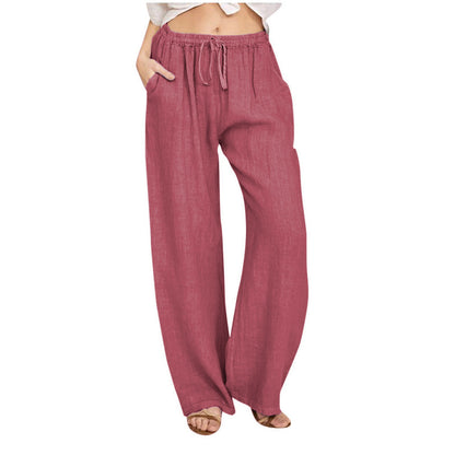 Damen weite Leinenhose Stalluxe