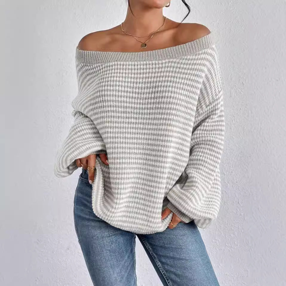 Damen Oversized Strickpullover Stalluxe