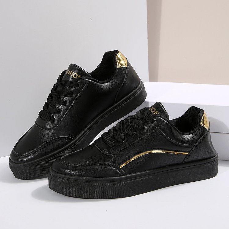 Damen Sportliche Sneakers mit holographischen Akzenten Stalluxe