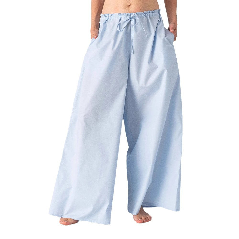 Damen Weite Sommerhose mit vertikalem Streifenmuster Stalluxe