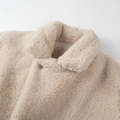 Damen modische Fleecejacke mit weitem Schnitt und praktischem Reißverschluss Stalluxe