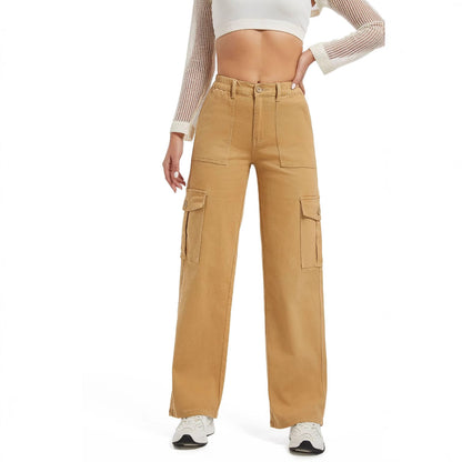 Damen Cargo-Hose im entspannten Stil mit praktischen Seitentaschen Stalluxe