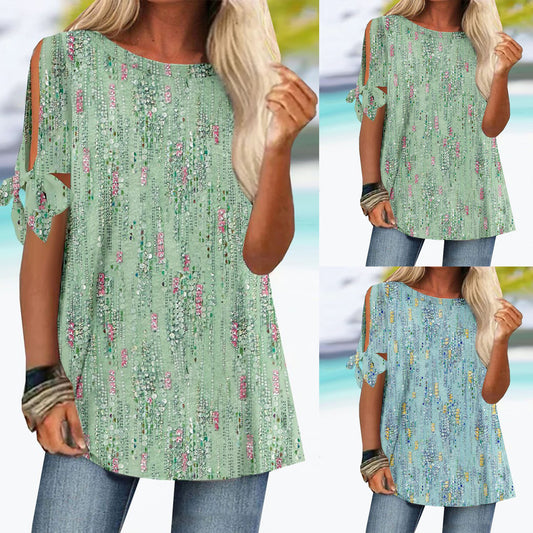 Damen legere Bluse mit schnüren Stalluxe