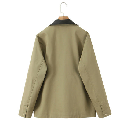Damen strapazierfähige Arbeitsjacke mit elegantem Kragen und praktischen Taschen Stalluxe