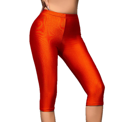 Damen Sportliche Leggings mit hochglänzendem Finish und weitem Schnitt Stalluxe