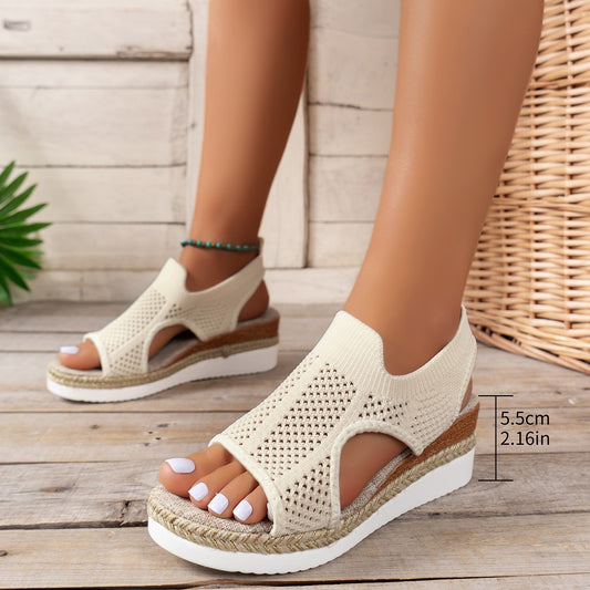 Damen Komfort-Sandalen mit atmungsaktiver Netzstruktur und flexibler Sohle Stalluxe
