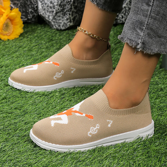 Damen atmungsaktive Slip-On Sneaker mit elastischem Obermaterial Stalluxe