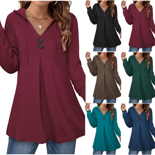 Women's Hooded Tunic Top Stalluxe