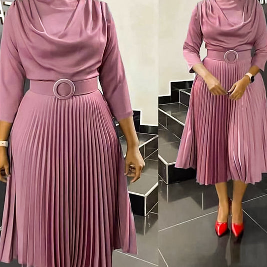 Damen Faltendes Kleid mit Wickeloberteil Stalluxe