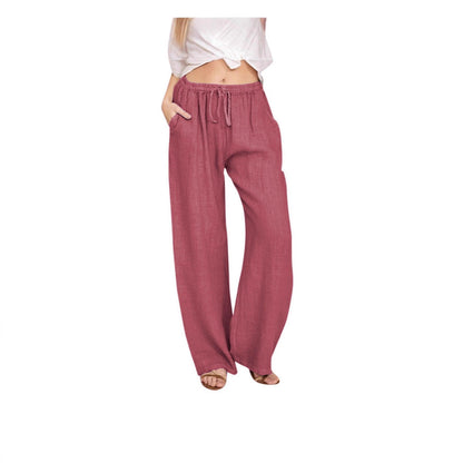 Damen weite Leinenhose Stalluxe